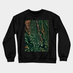 cellular acrylic pouring art Crewneck Sweatshirt